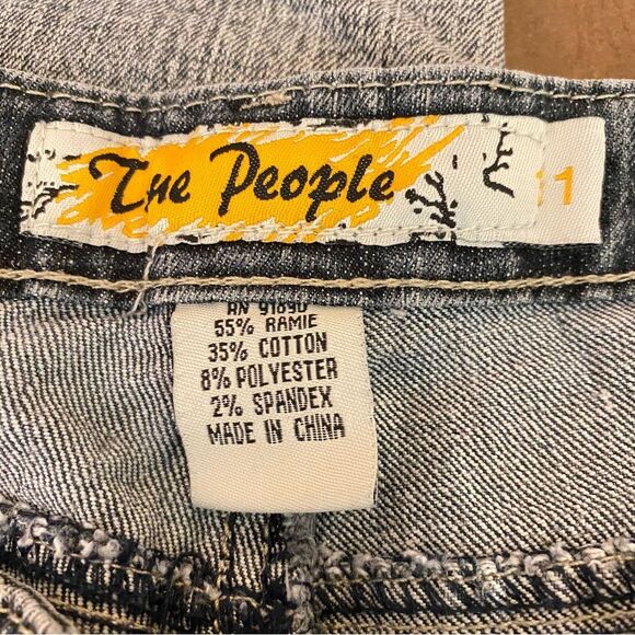 True People Light Wash Denim Jeans Juniors Size 11 Boot Cut - Picture 6 of 7